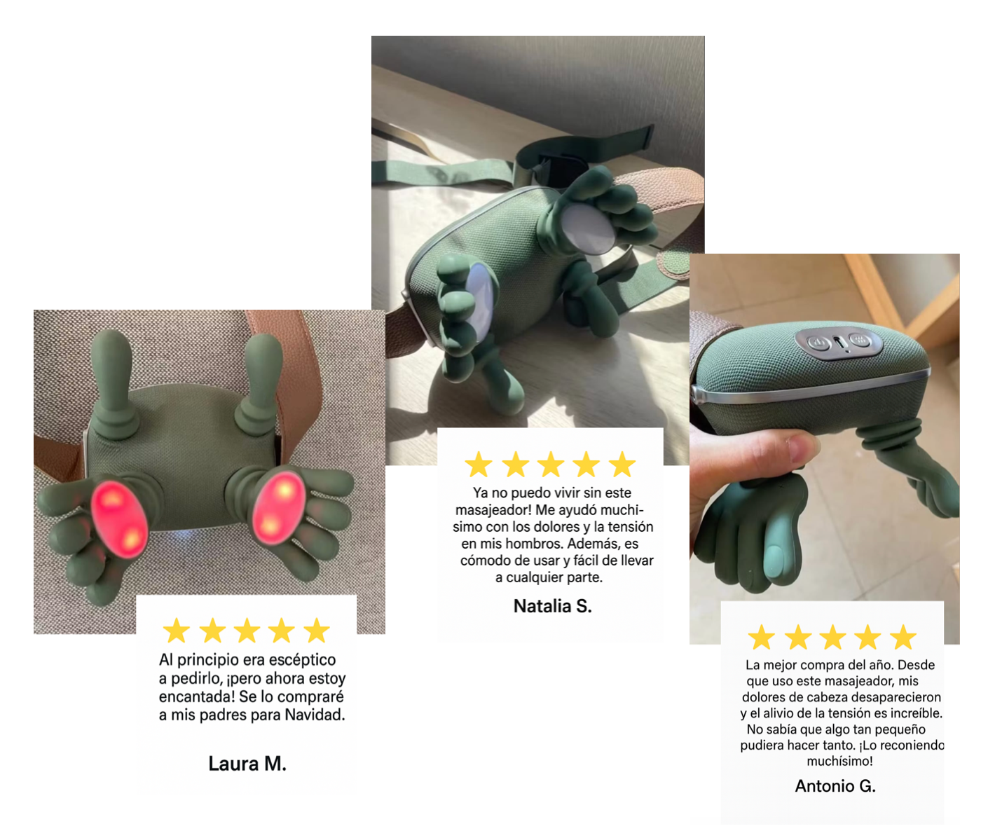 Masajeador | detén las migrañas y el dolor de espalda