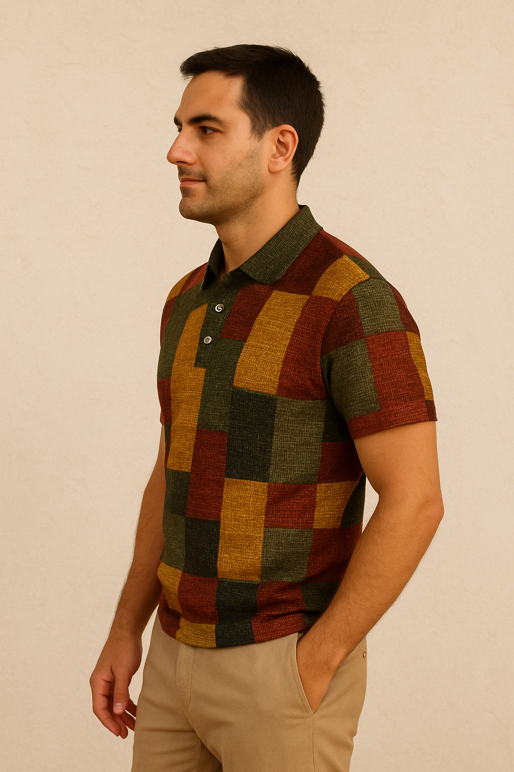 Mateo| Tu nuevo polo urbano con diseño europeo y estampado llamativo