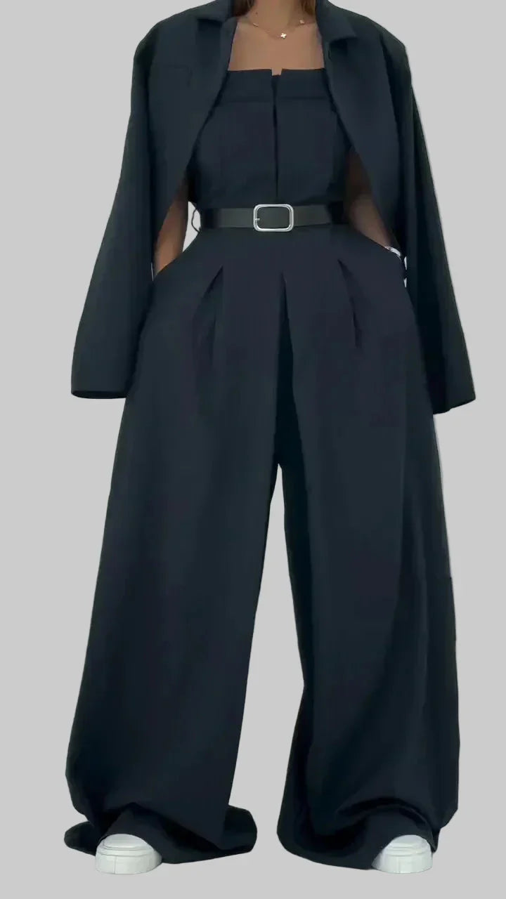 Lidia | Conjunto de Bustier + Chaqueta para Damas – Estilo Elegante y Moderno