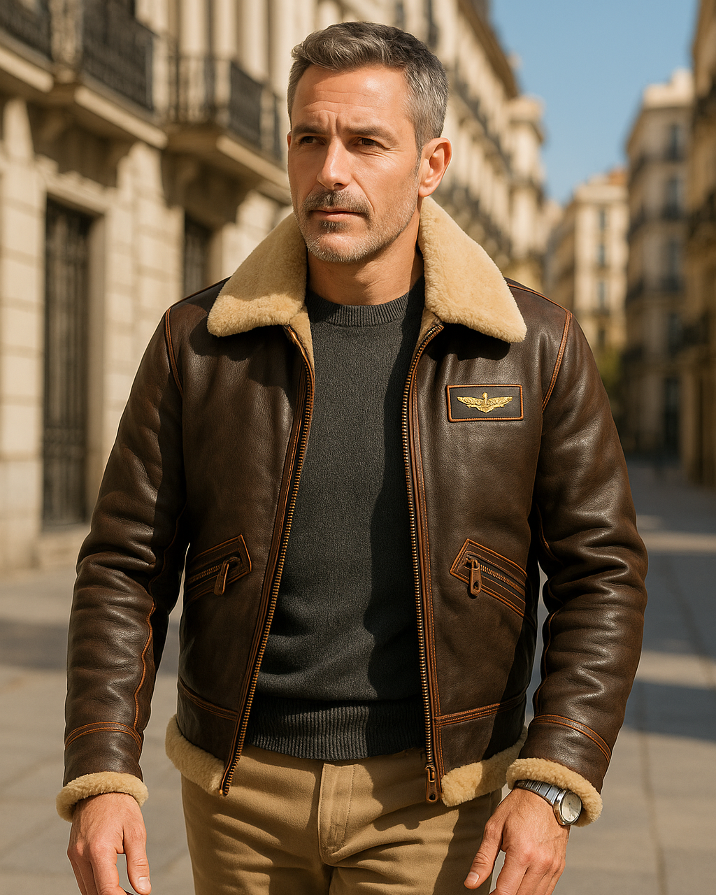 GUSS | Veste classique de pilote.
