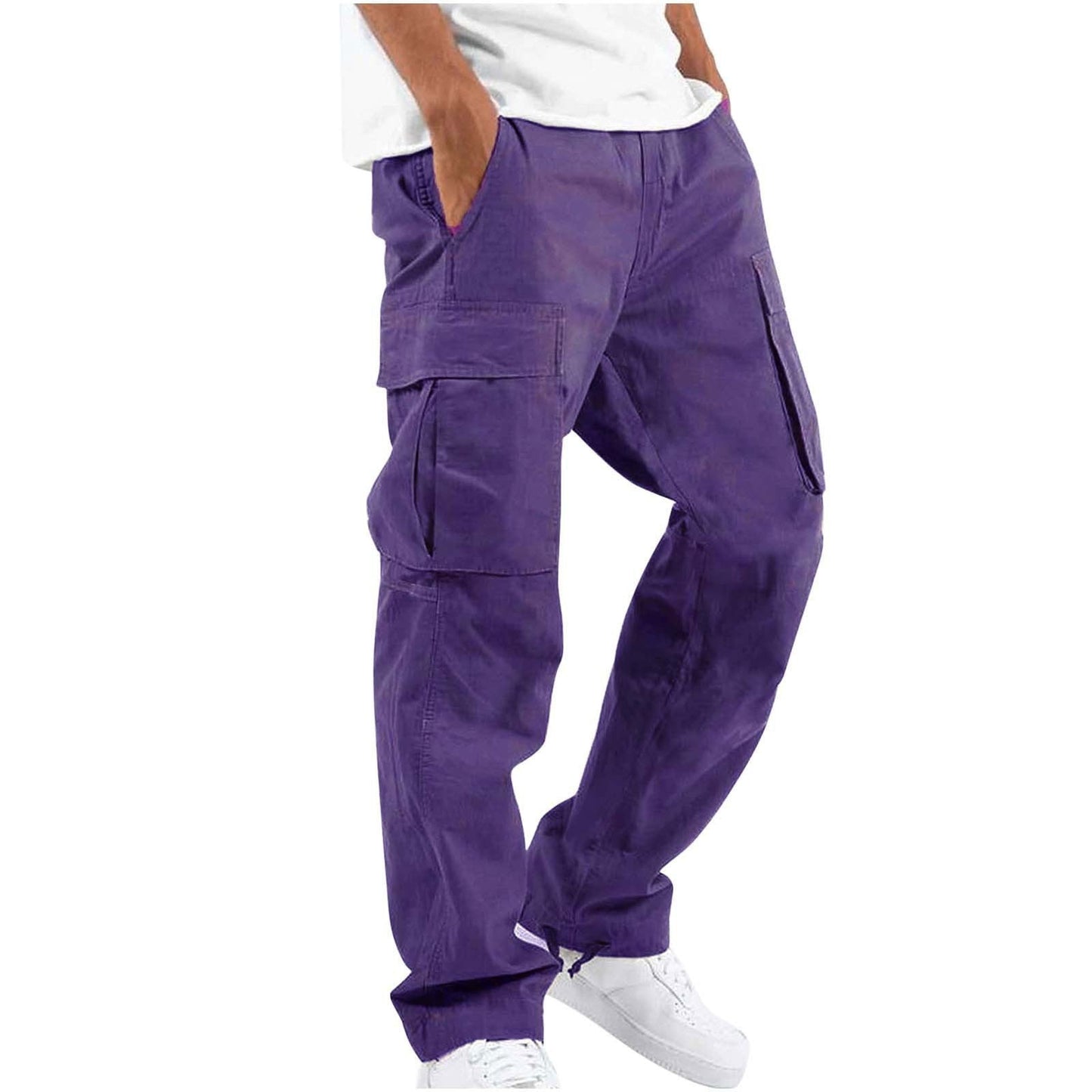 Pantalones cargo de corte ancho para hombre