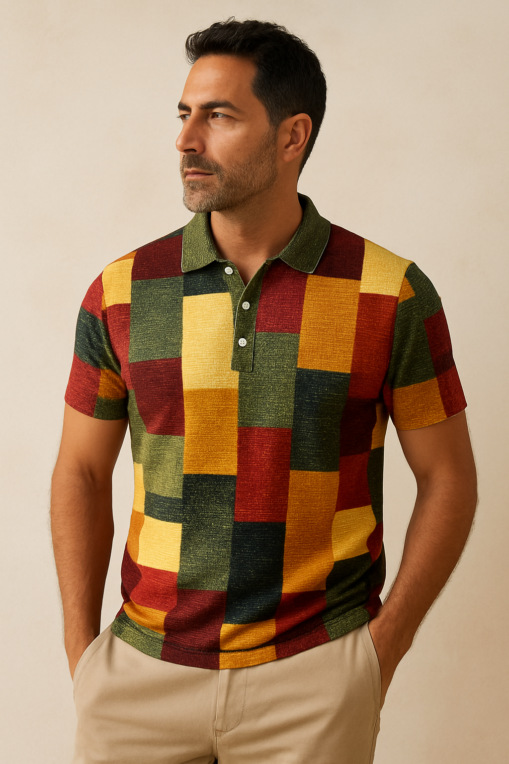 Mateo| Tu nuevo polo urbano con diseño europeo y estampado llamativo