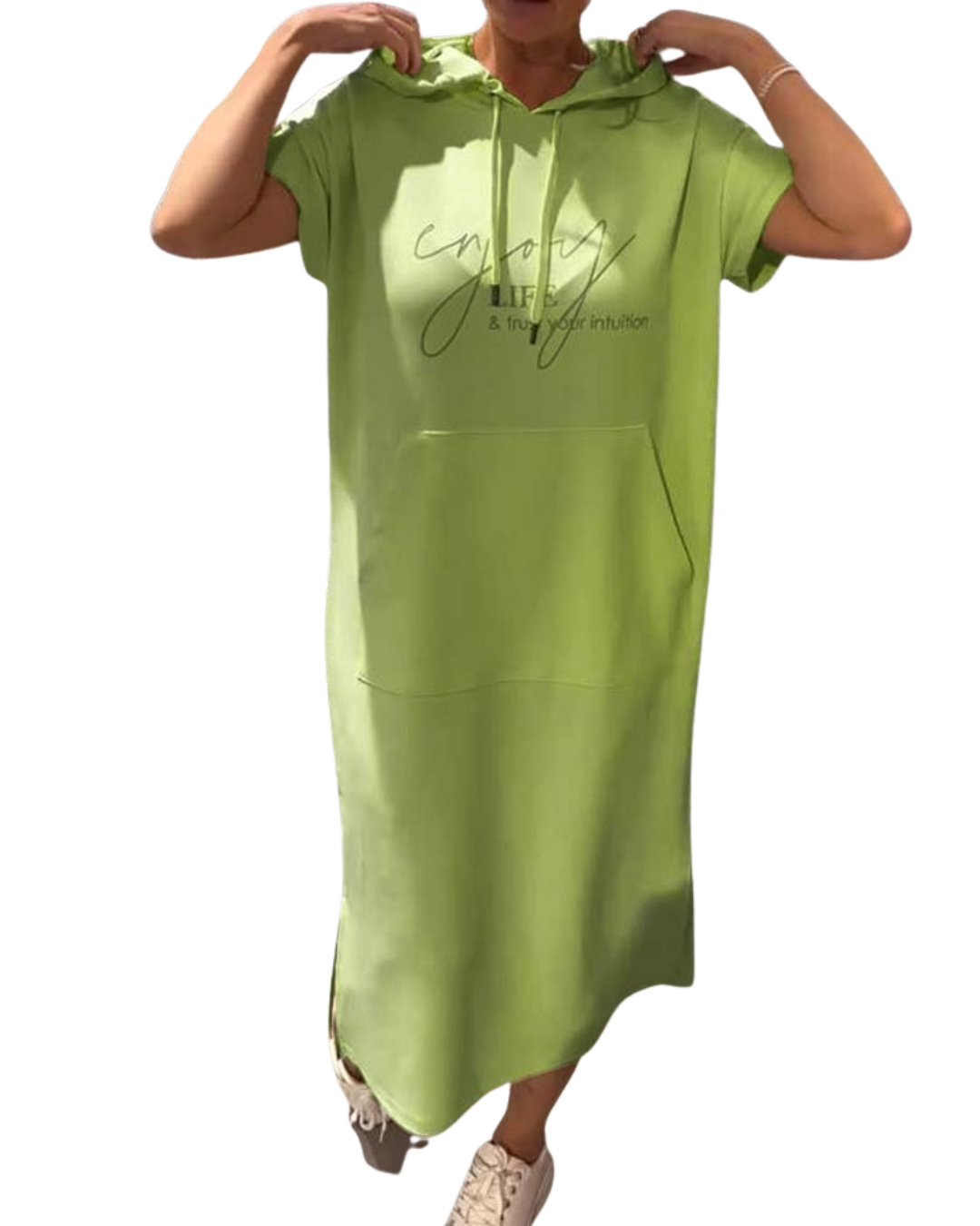 Luna | Vestido relajado con capucha y un toque de feminidad