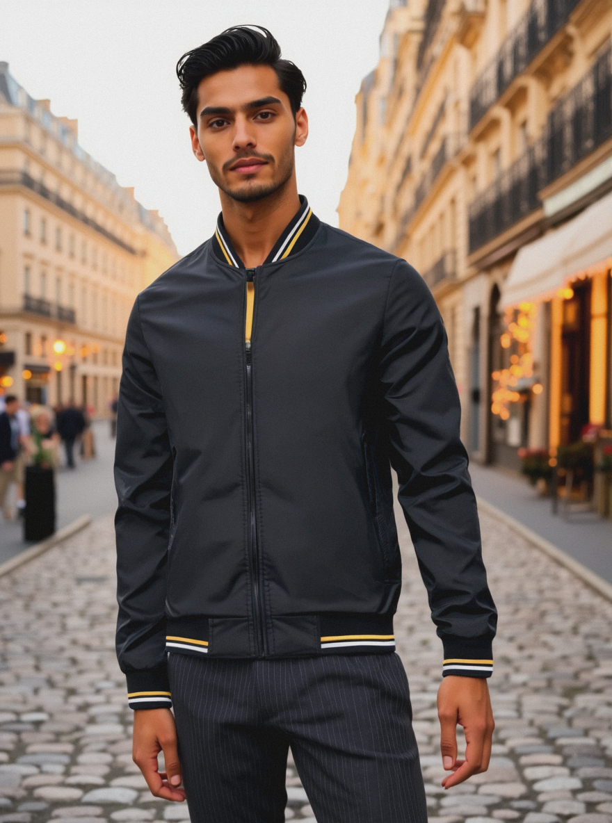 Blouson Bomber Classique – Essentiel