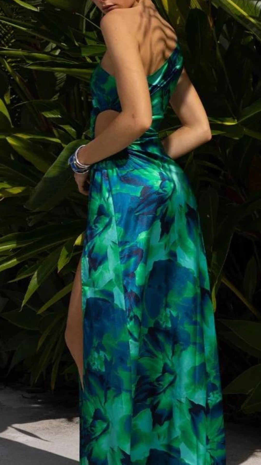 Alejandra | Vestido floral verde