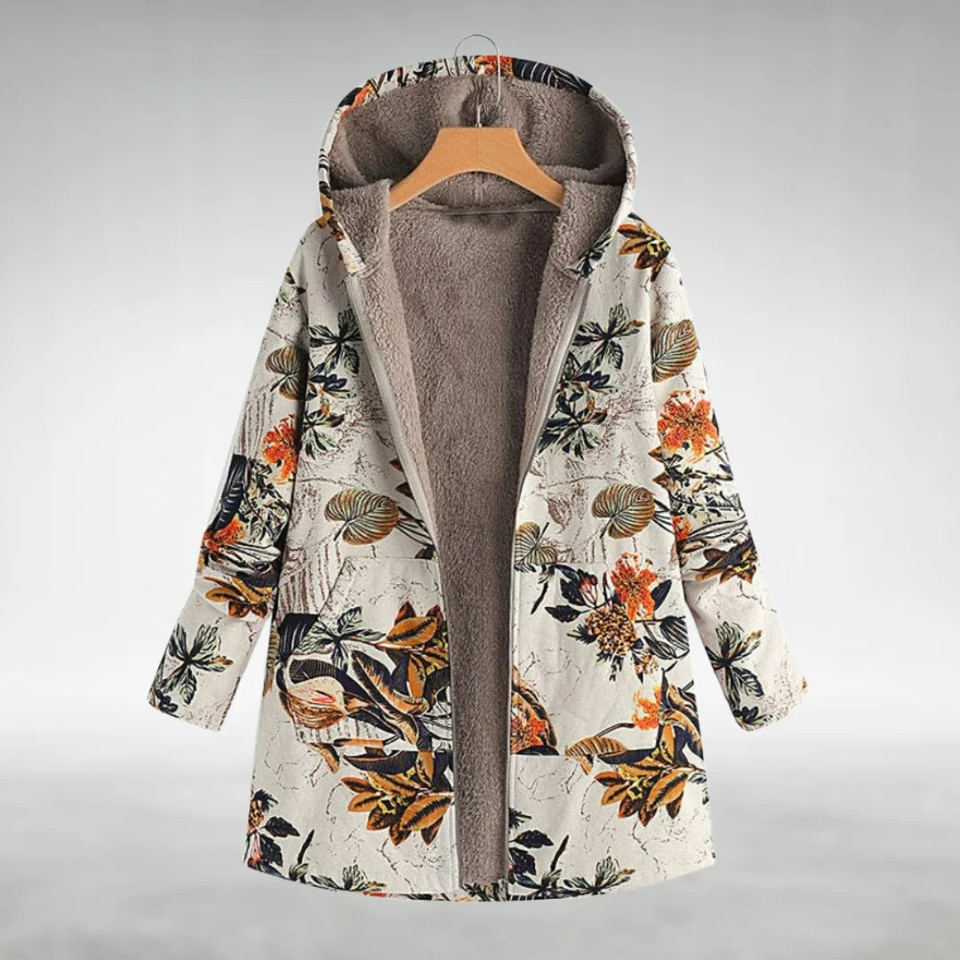 Fleural™ – Veste Polaire Élégante à Motif Floral