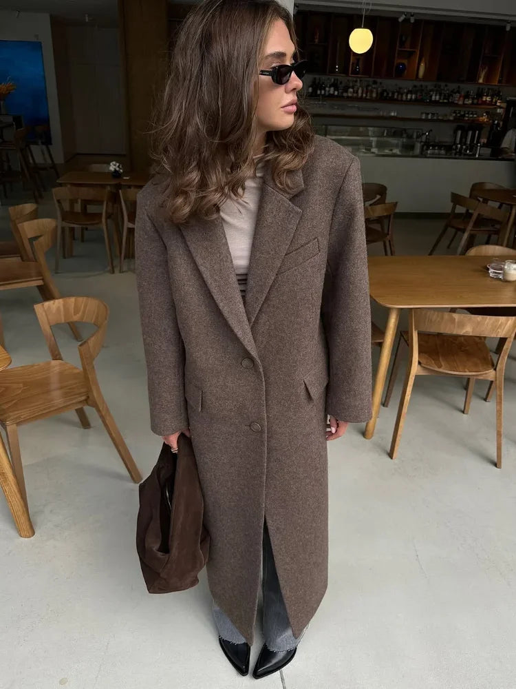 Clémence – Manteau Café Chic