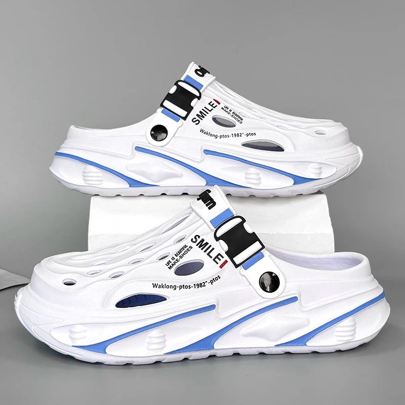 Fashion Men's Outdoor Sandals Slippers Beach Comfortable Clogs Soft Slides New Men Casual Shoes Garden Shoes Male Beach Slippers