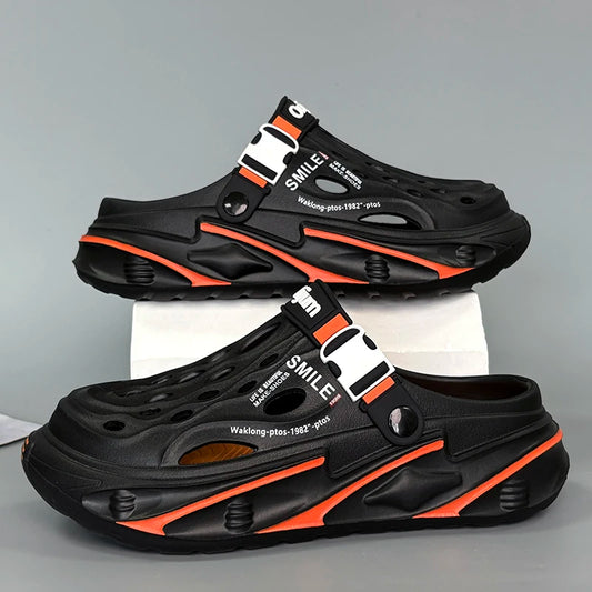 Fashion Men's Outdoor Sandals Slippers Beach Comfortable Clogs Soft Slides New Men Casual Shoes Garden Shoes Male Beach Slippers