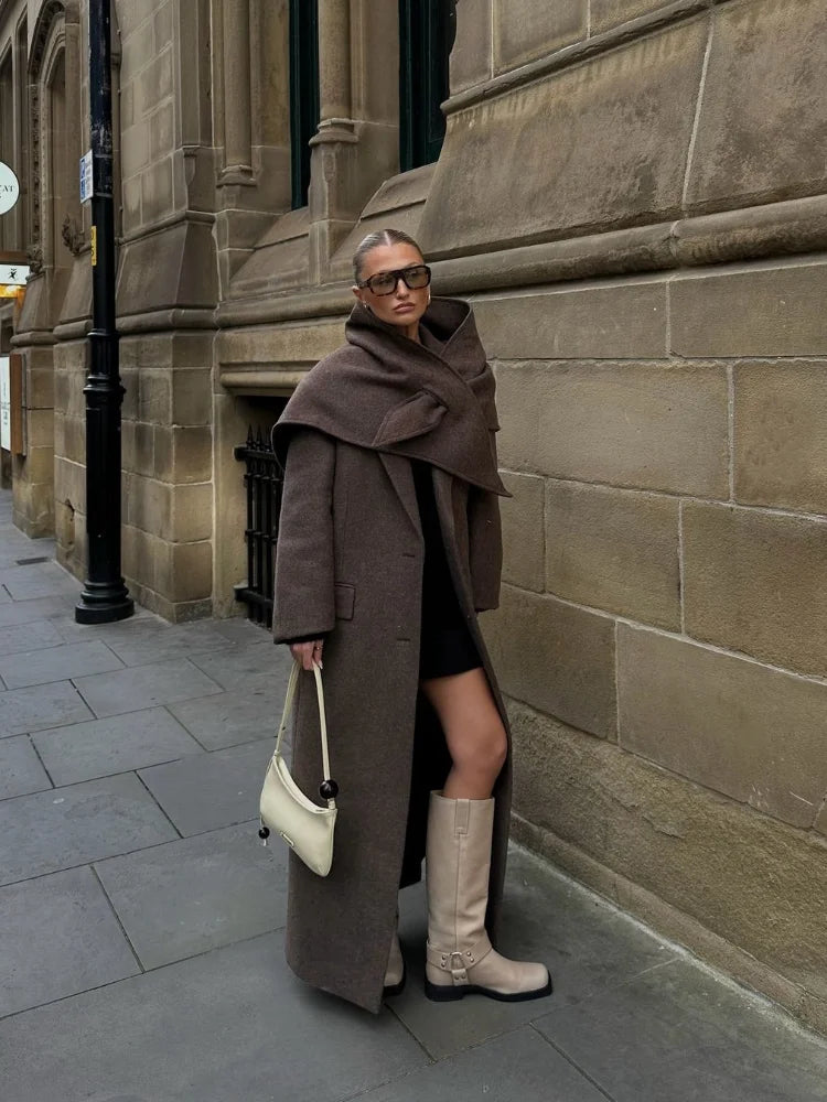 Clémence – Manteau Café Chic