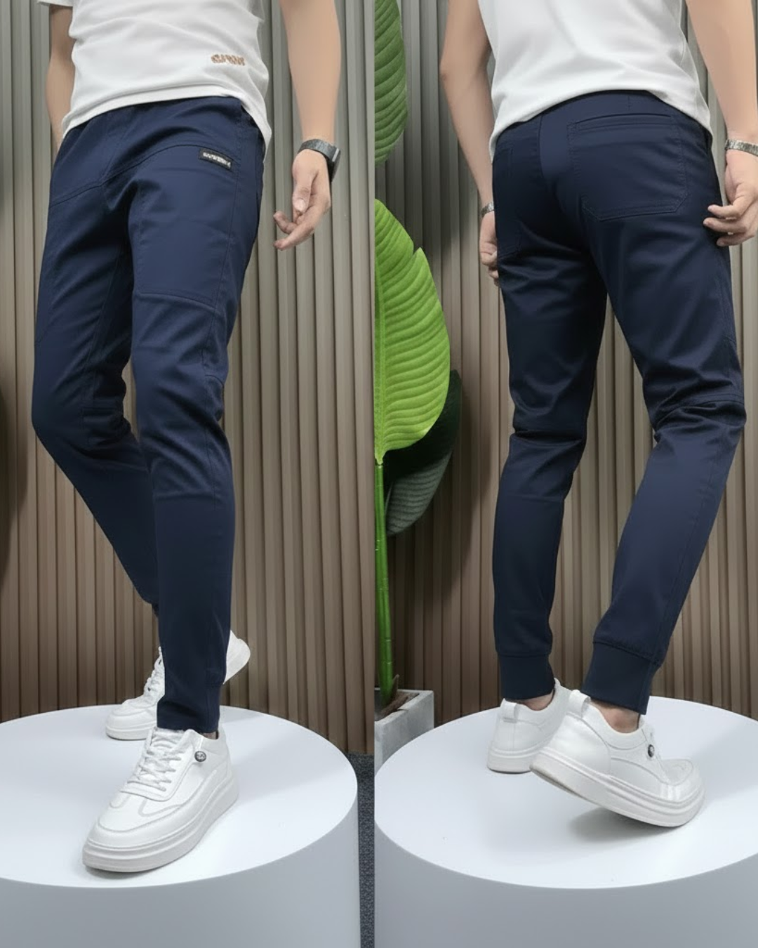 Loris | Pantalones cargo premium elásticos