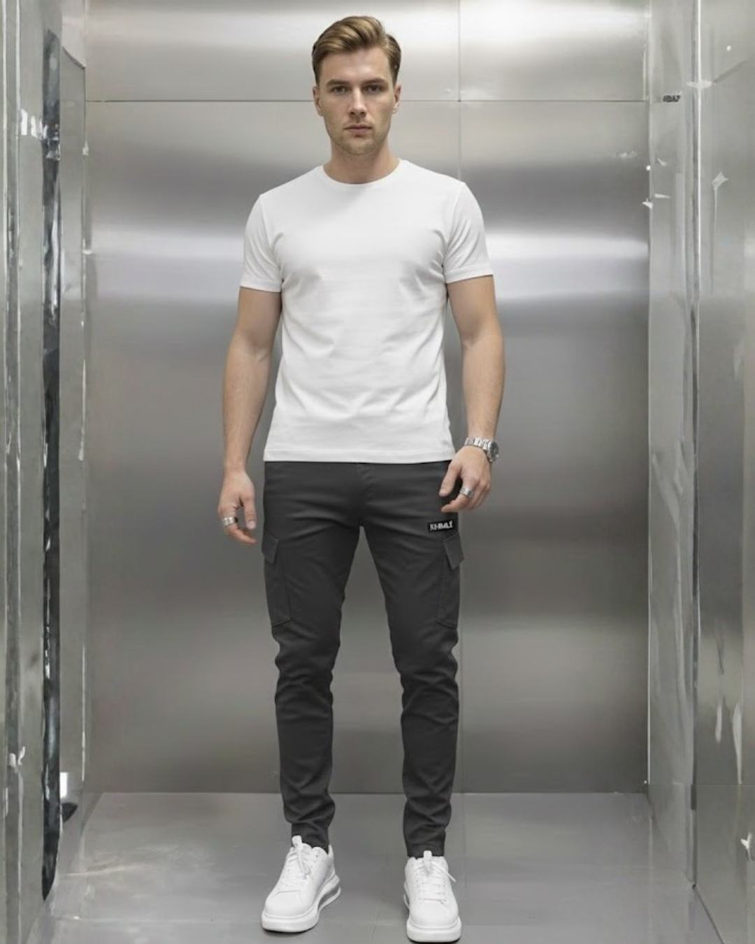 Loris | Pantalones cargo premium elásticos