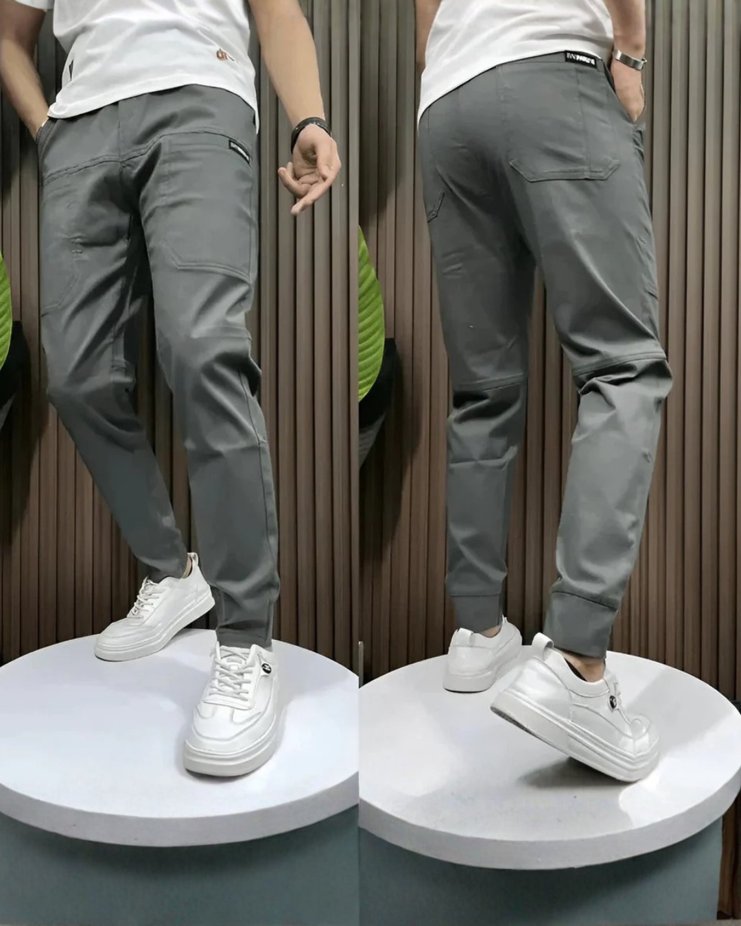 Loris | Pantalones cargo premium elásticos