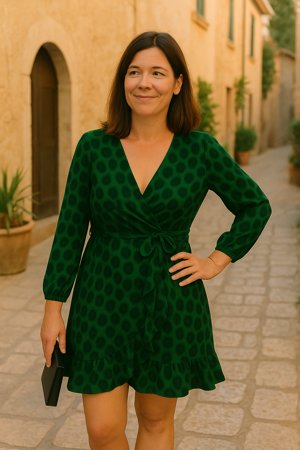 Vestido chic de leopardo