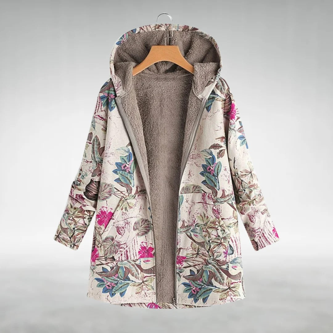 Fleural™ – Veste Polaire Élégante à Motif Floral
