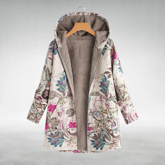 Fleural™ – Veste Polaire Élégante à Motif Floral