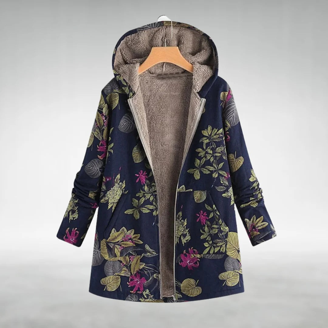Fleural™ – Veste Polaire Élégante à Motif Floral
