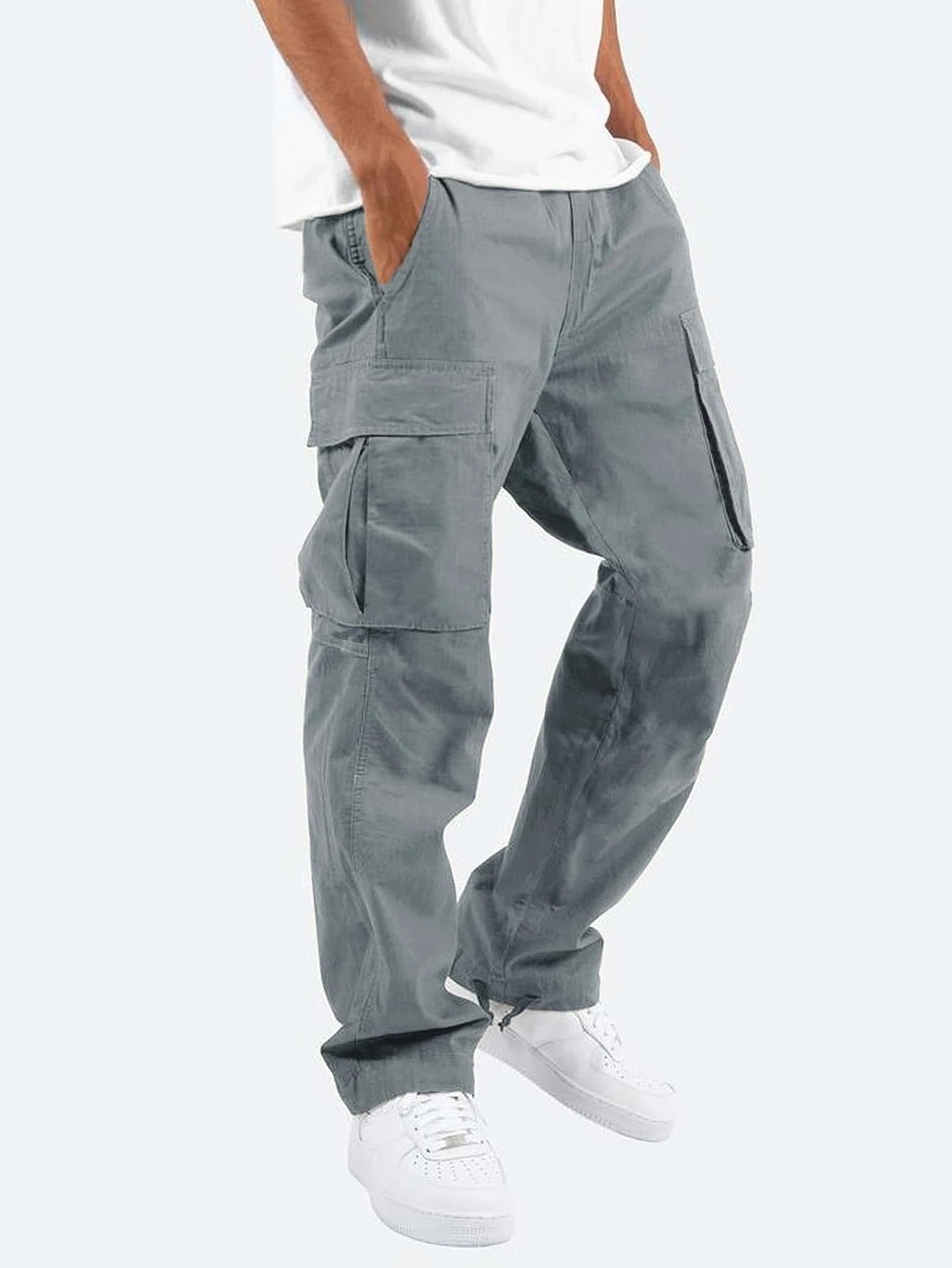 Pantalones cargo de corte ancho para hombre