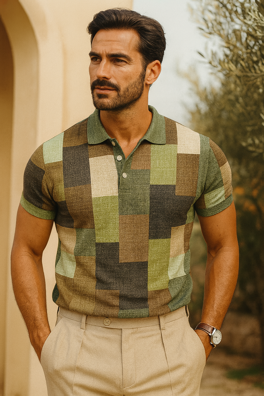 Mateo| Tu nuevo polo urbano con diseño europeo y estampado llamativo