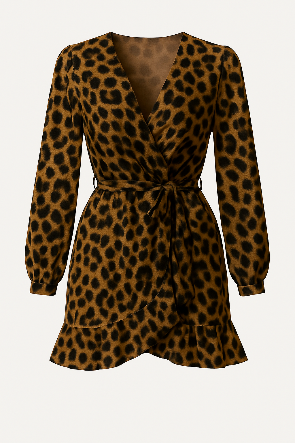 Vestido chic de leopardo