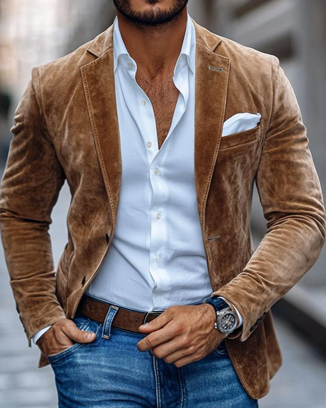 RICO | Veste décontractée en daim.